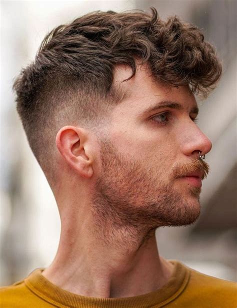 best curly hairstyles men|slightly curly hair men.